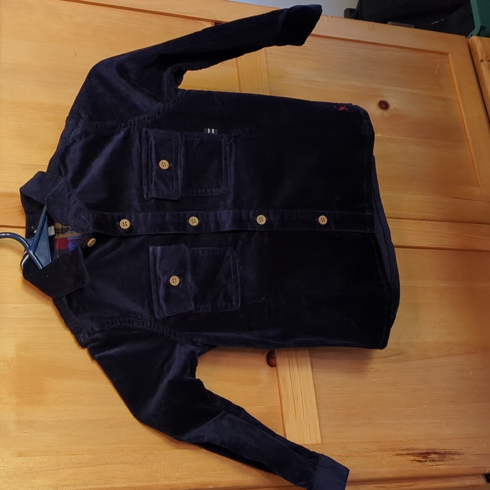 NWT Joules Caleb Navy Corduroy shirt